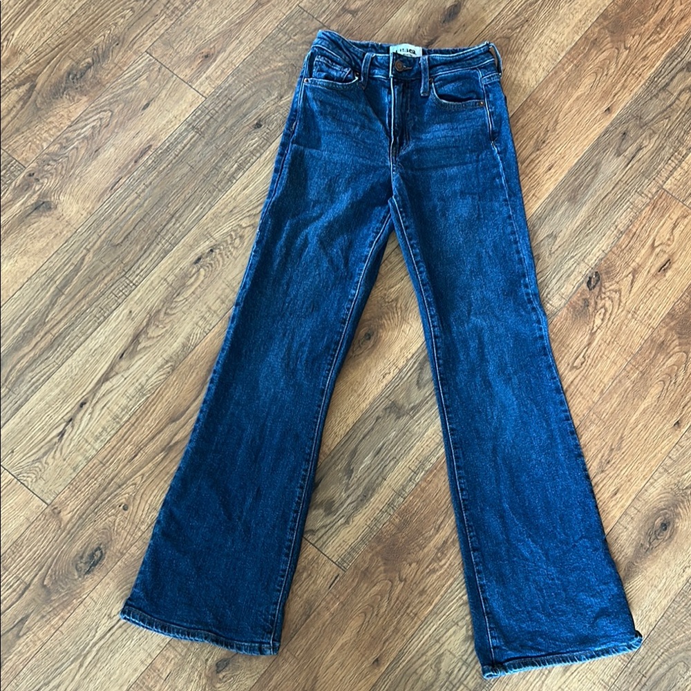 RSQ Blue Flare High Rise Wide Leg Jeans